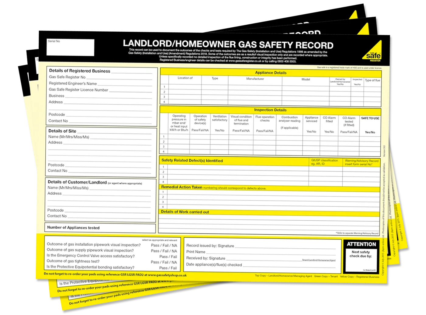 Commercial Gas Safety Certificate (CP42/CP17) London